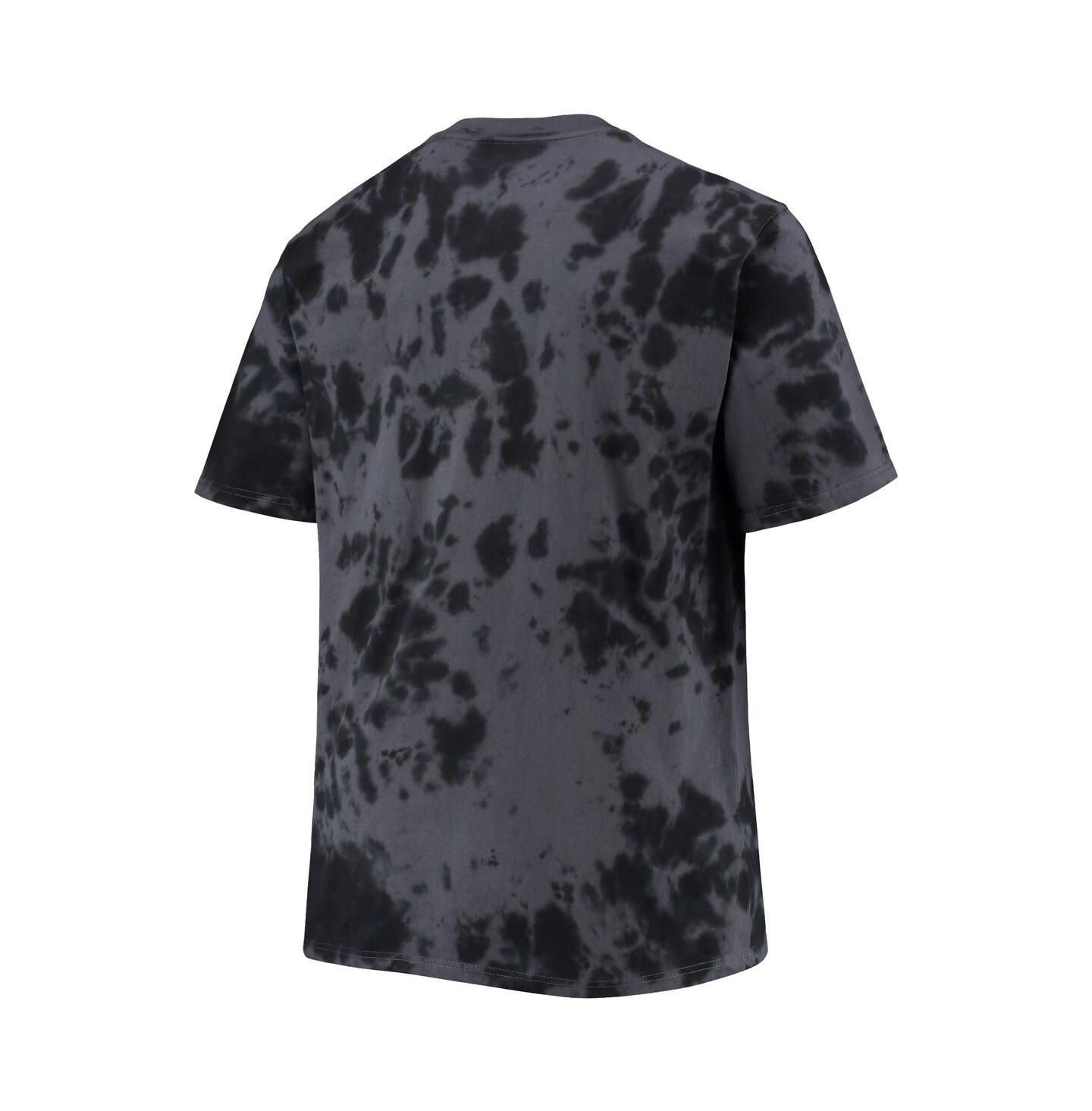 Мужская футболка Profile Black Brooklyn Nets Big and Tall Marble Dye Tonal Performance — фото 4