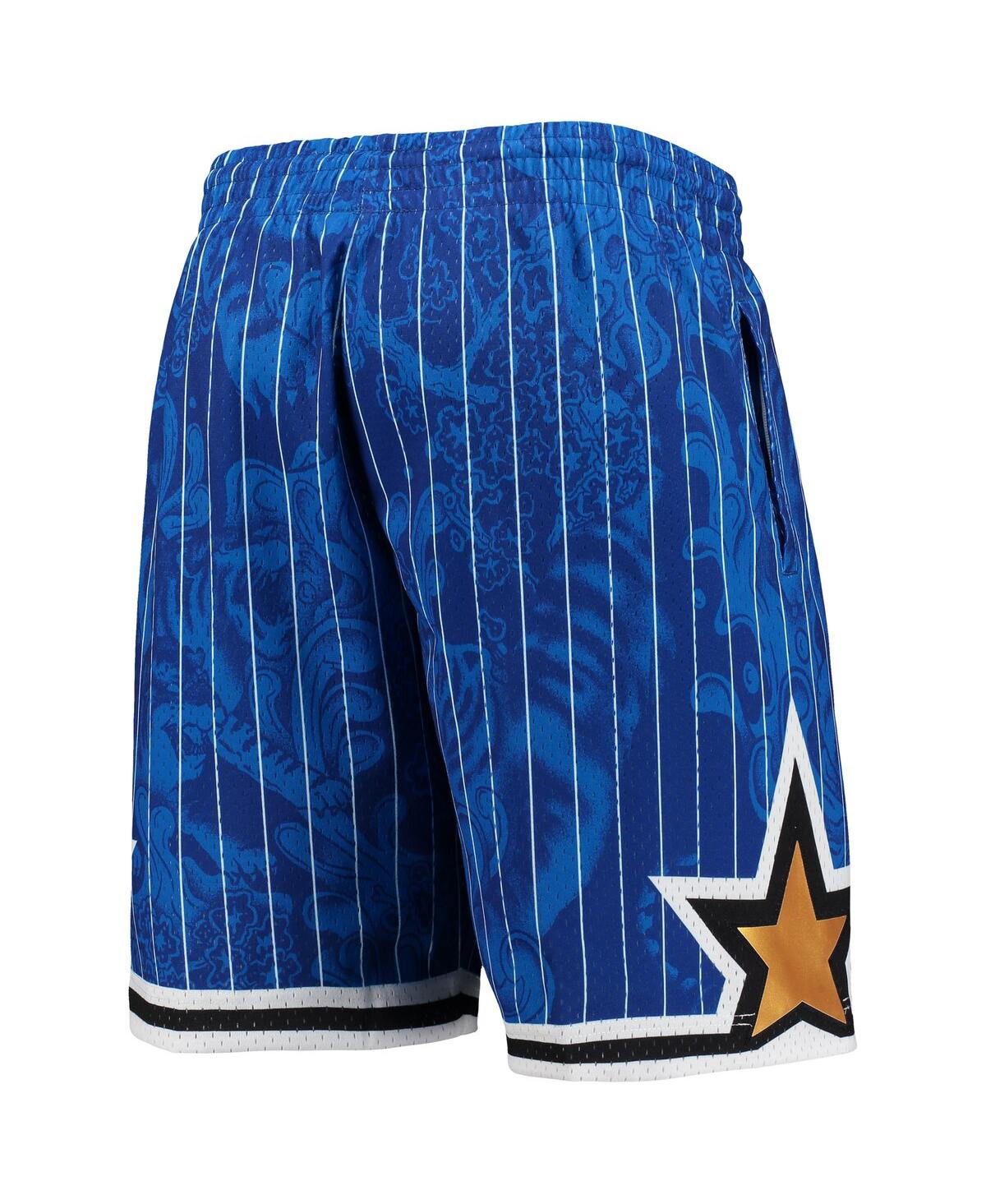 Men's Mitchell & NessOrlando Magic Hardwood Classics Lunar New Year Swingman Shorts - Blue