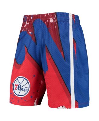 Men's Red Philadelphia 76ers Hardwood Classics 1996 Hyper Hoops Swingman Shorts