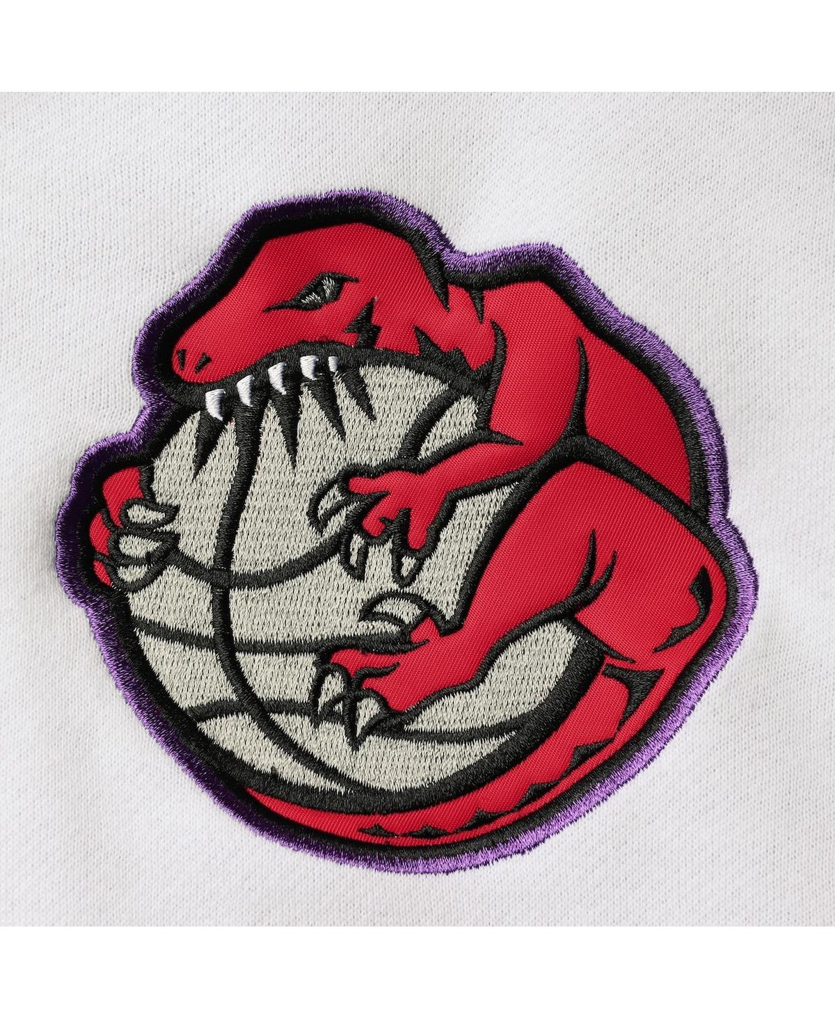 Mitchell & Ness Men's  Purple Toronto Raptors Hardwood Classics Fusion 2.0 Colorblock Pullover Hoodie In Purple