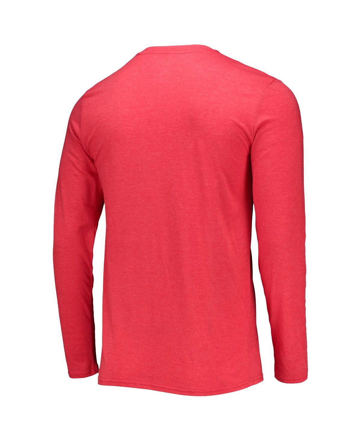 Shop Concepts Sport Men's  Black, Red Atlanta Hawks Long Sleeve T-shirt And Pants Sleep Set In Black,red