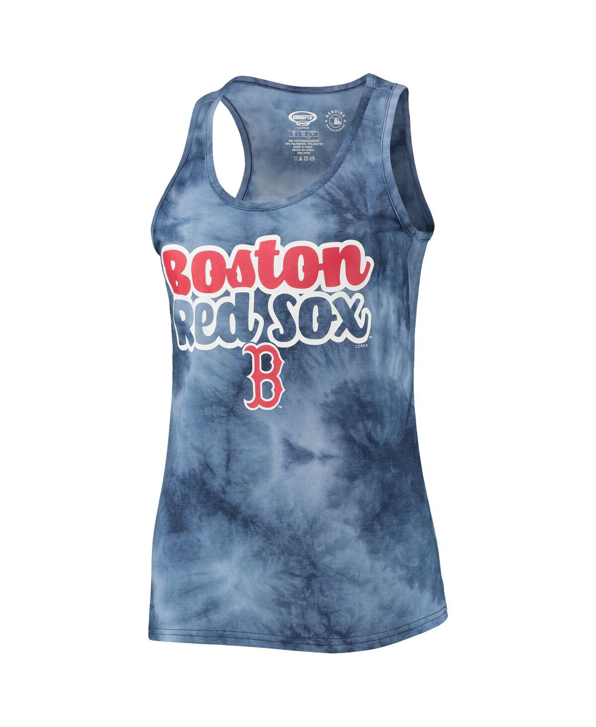 Women's Concepts SportBoston Red Sox Billboard Racerback Tank Top and Shorts Set - Navy