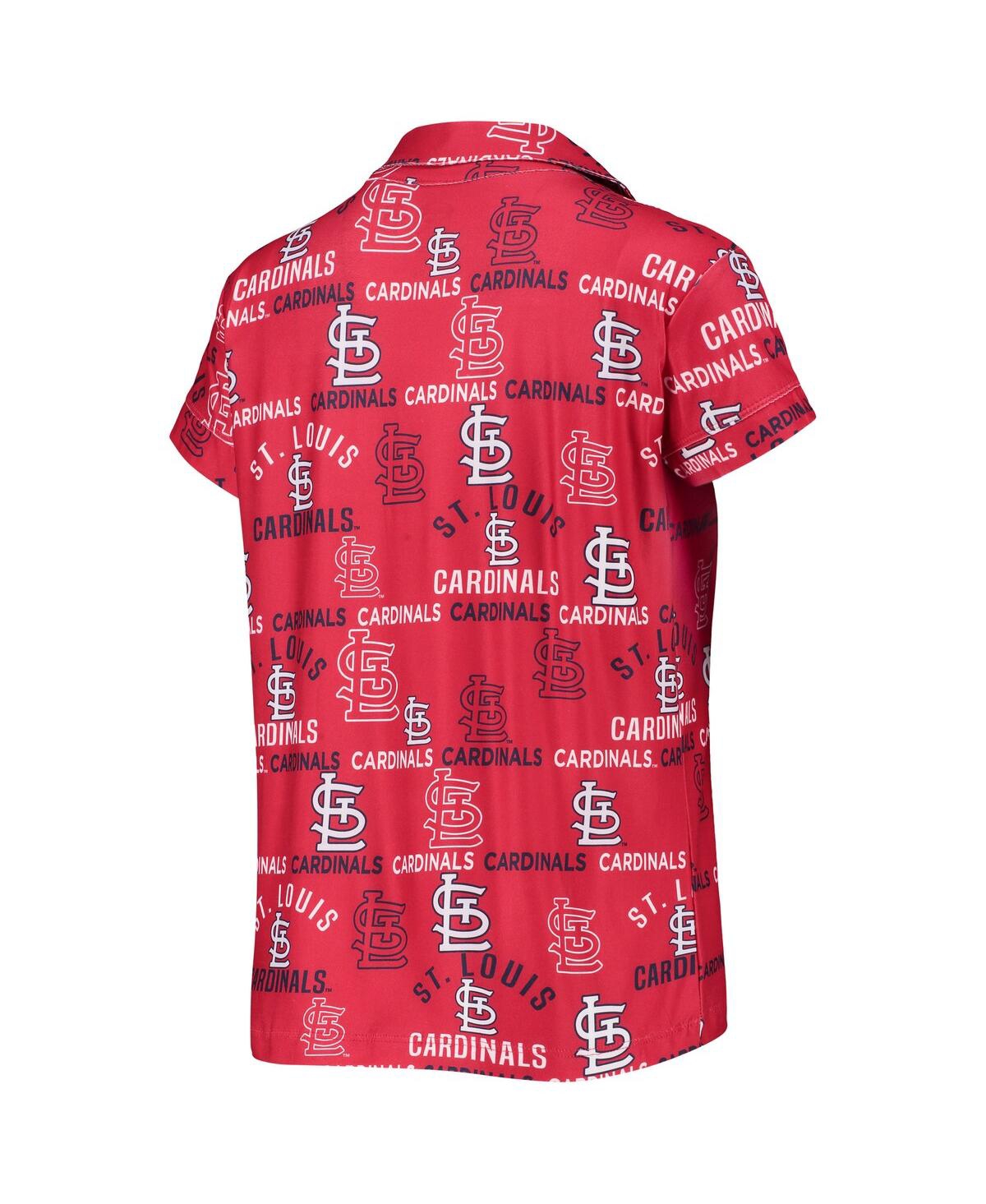 Shop Concepts Sport Women's  Red St. Louis Cardinals Flagship Allover Print Top And Shorts Sleep Set