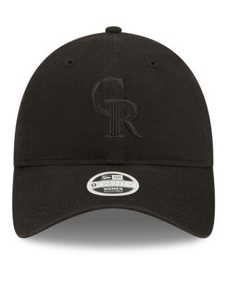 Women's Colorado Rockies Black on Black Core Classic II 9TWENTY Adjustable Hat