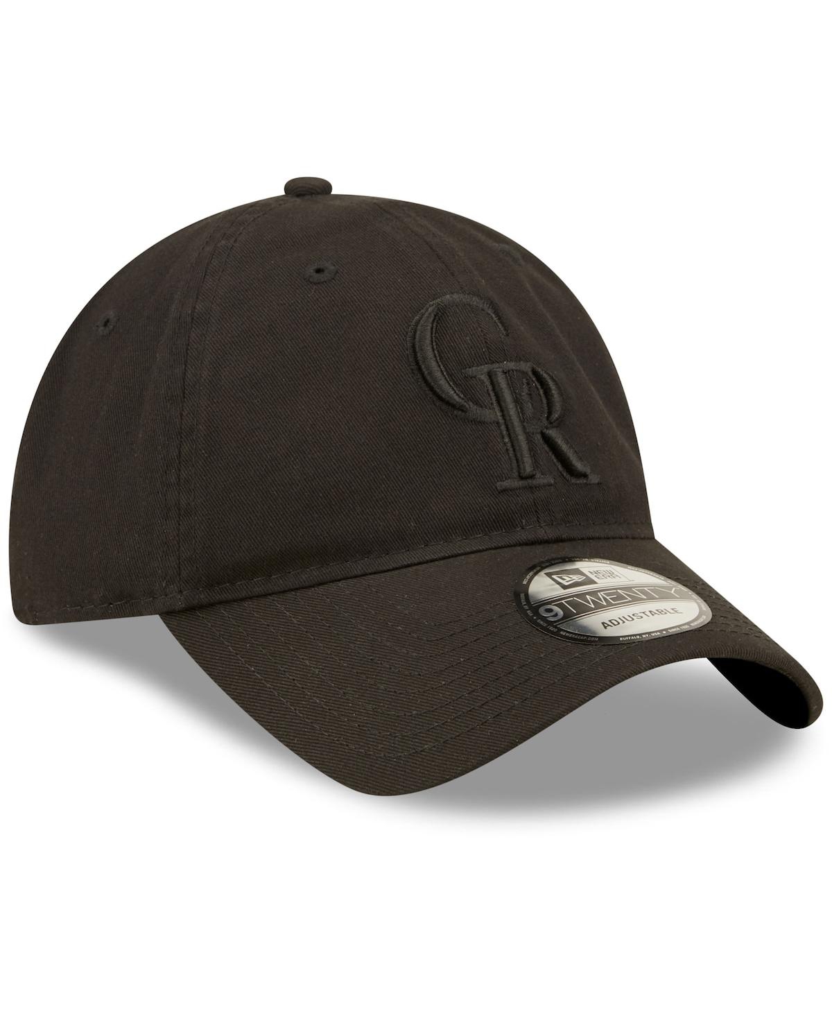 New Era Men's  Oakland Athletics Black On Black Core Classic 2.0 9twenty Adjustable Hat In Black