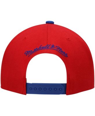 Men's Red and Royal Sacramento Kings Hardwood Classics Snapback Hat