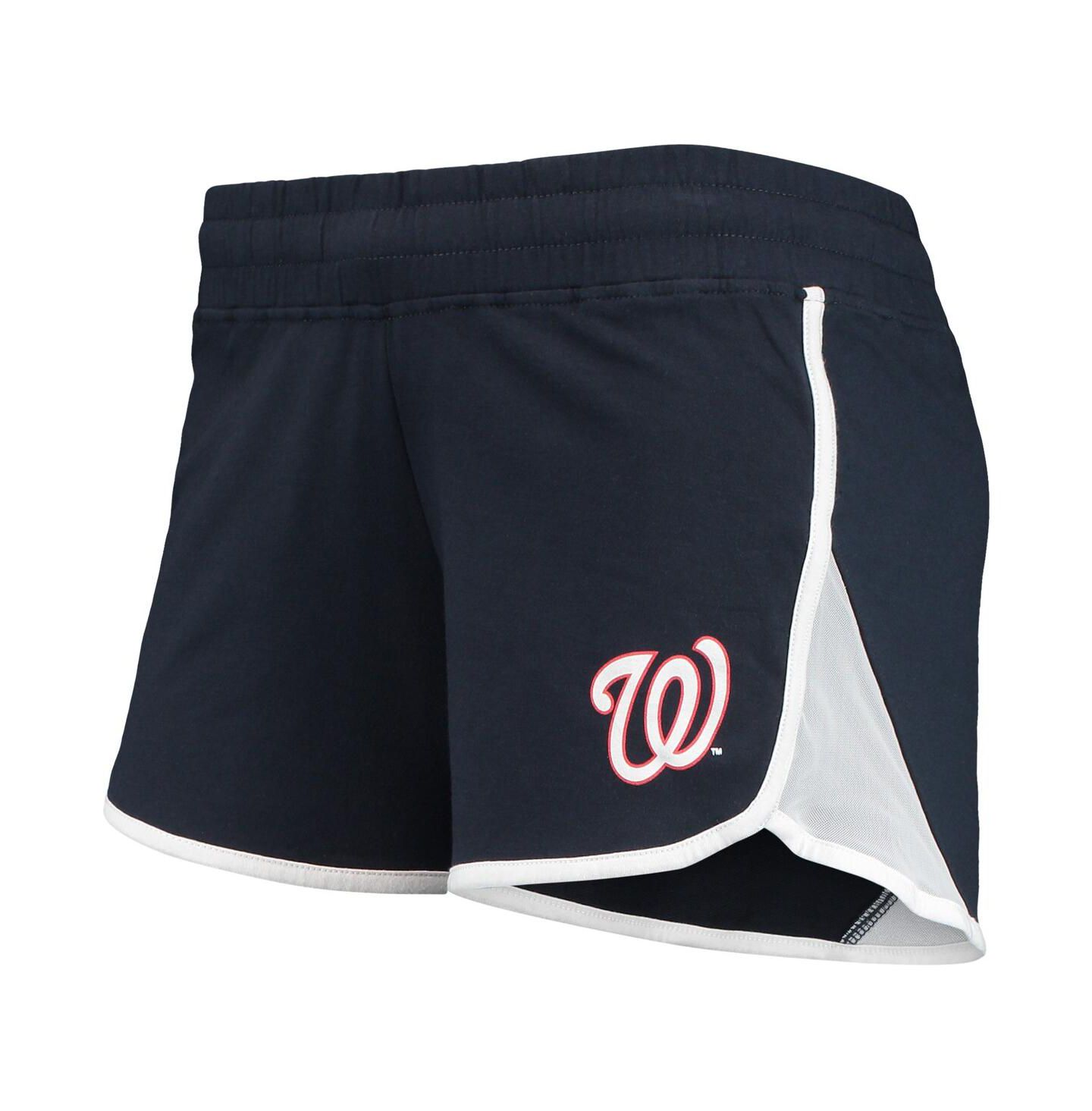 Женские шорты New Era Navy Washington Nationals Stretch French Terry — фото 3