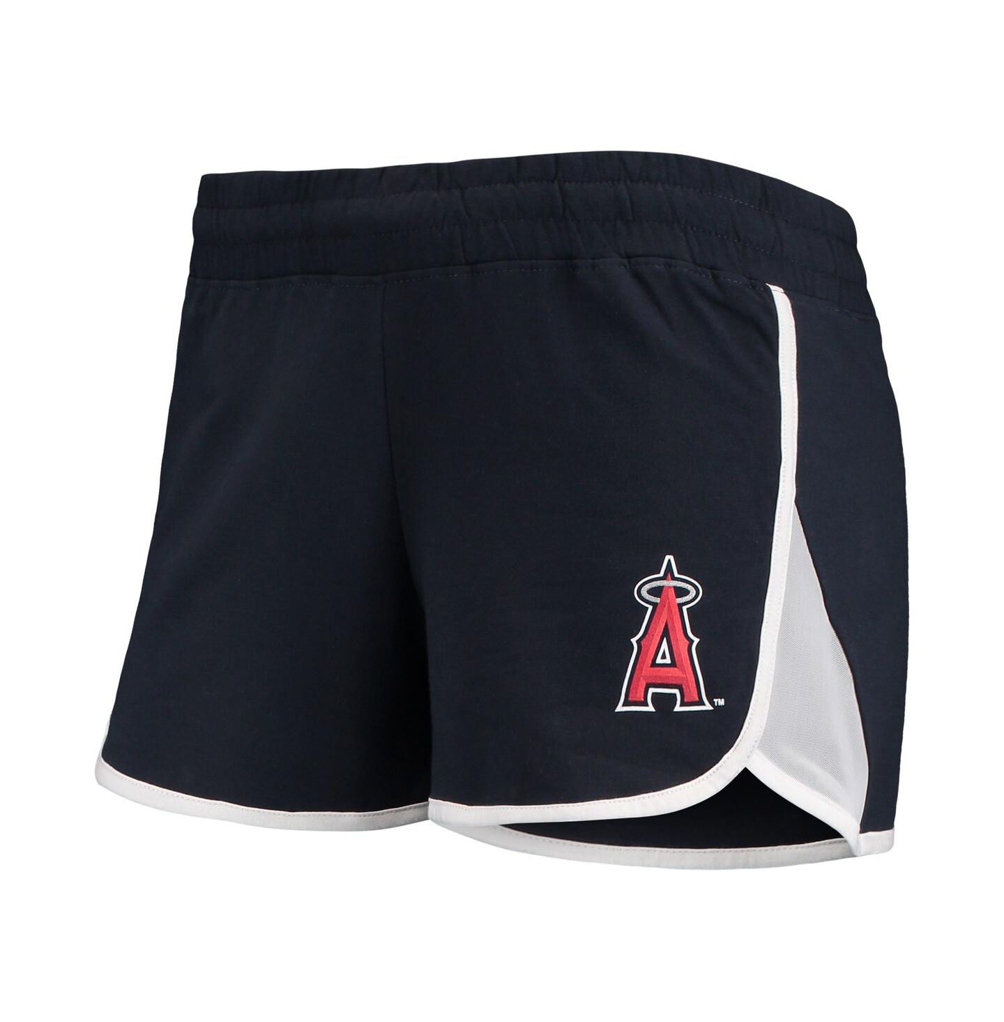 Женские шорты New Era Navy Los Angeles Angels Stretch French Terry — фото 3