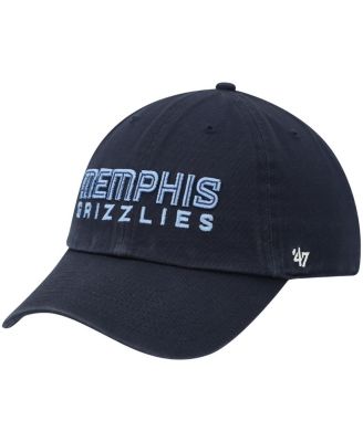 Men's '47 Navy Memphis Grizzlies Clean Up Wordmark Adjustable Hat