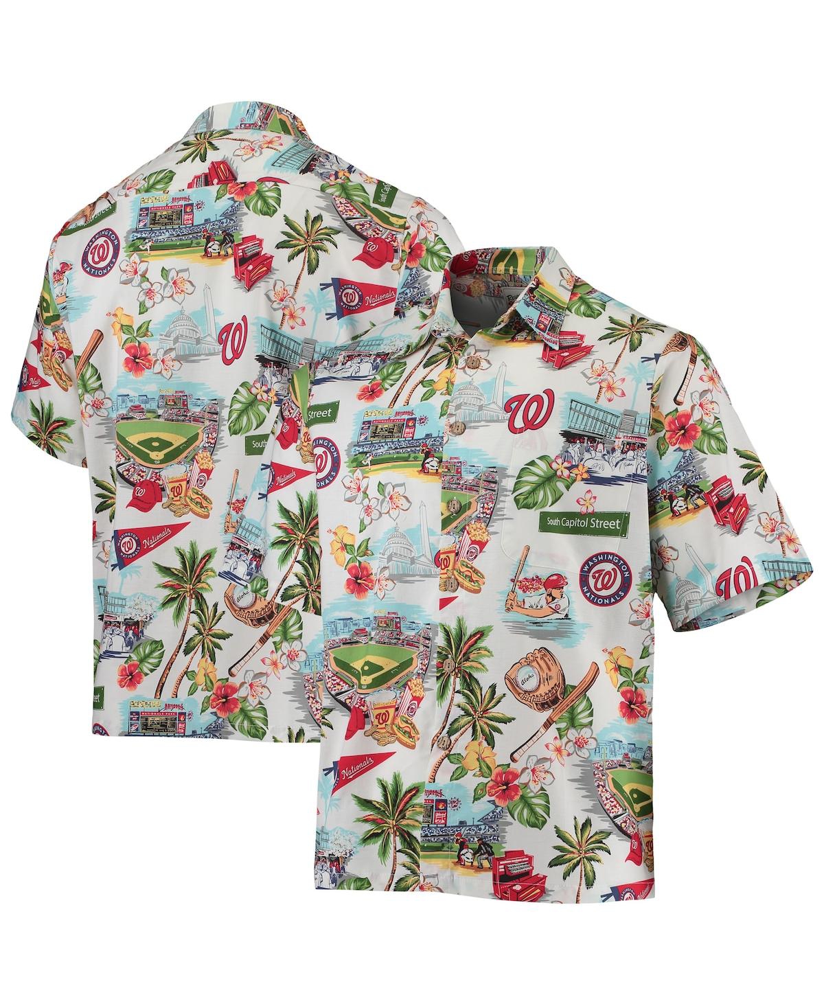 Men's Atlanta Braves Reyn Spooner White Scenic Button-Up Shirt