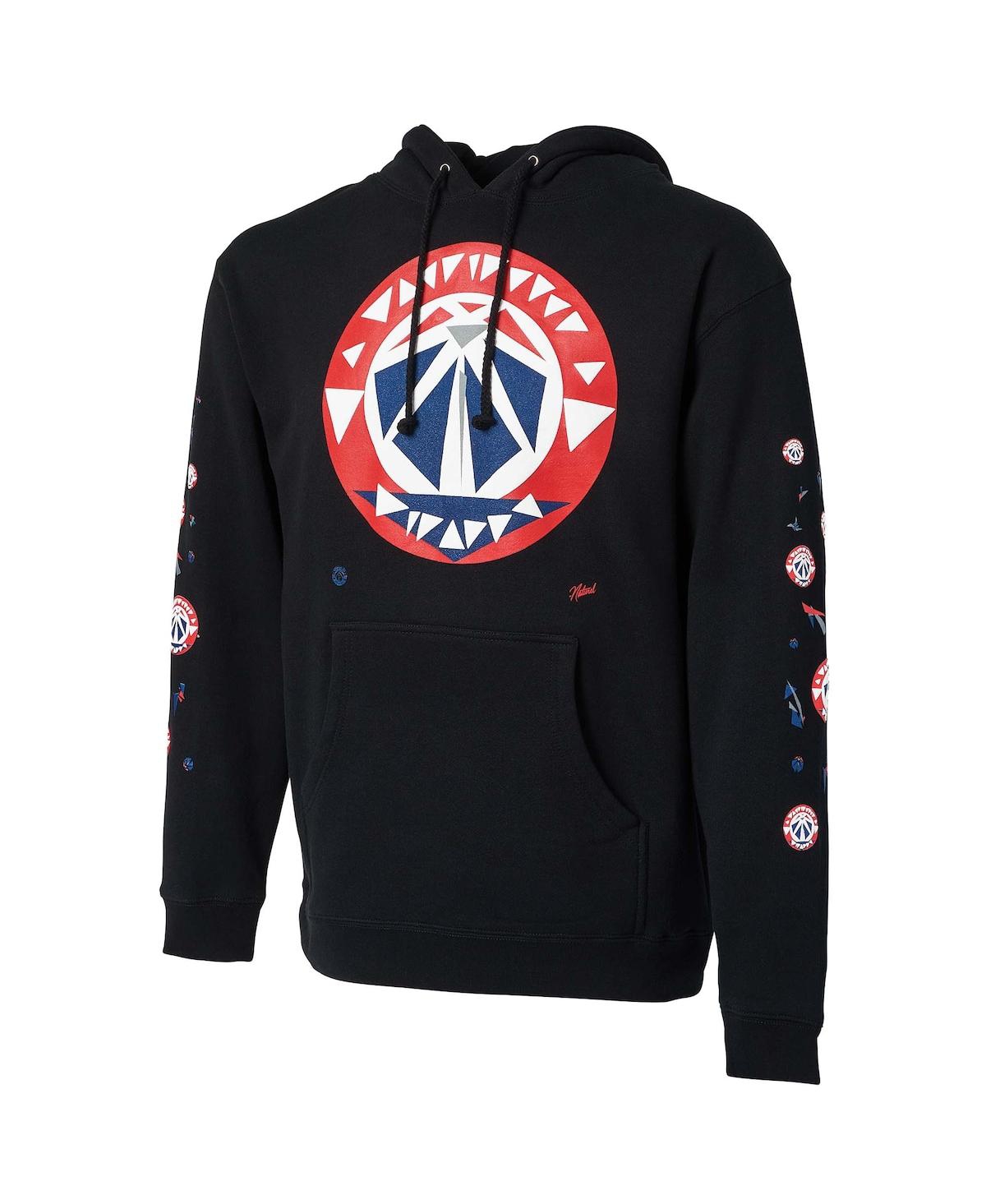 Shop Nba Exclusive Collection Men's Nba X Naturel Black Washington Wizards No Caller Id Pullover Hoodie