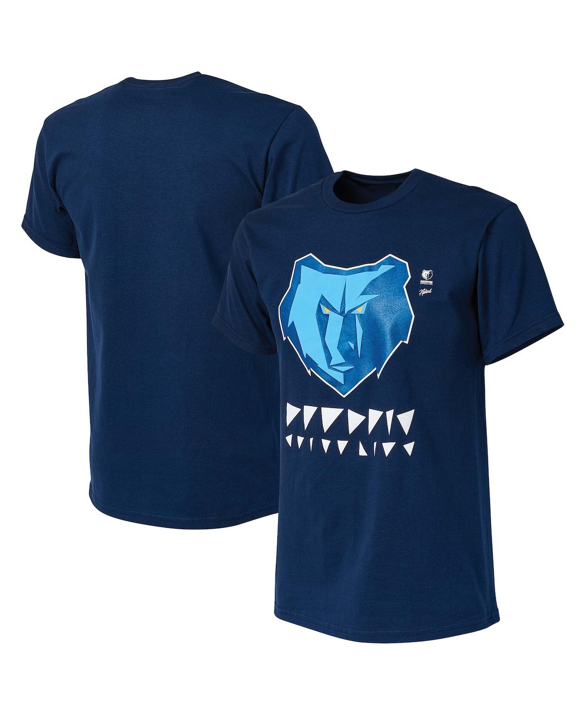 Men's Nba x Naturel Navy Memphis Grizzlies No Caller Id T-shirt - Navy
