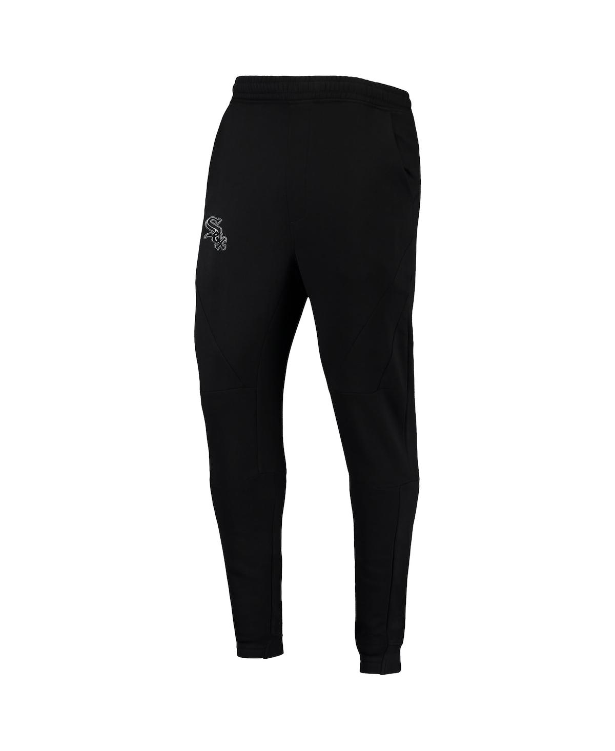 Shop Levelwear Men's  Black Chicago White Sox Tempo 22 Fleece Pants