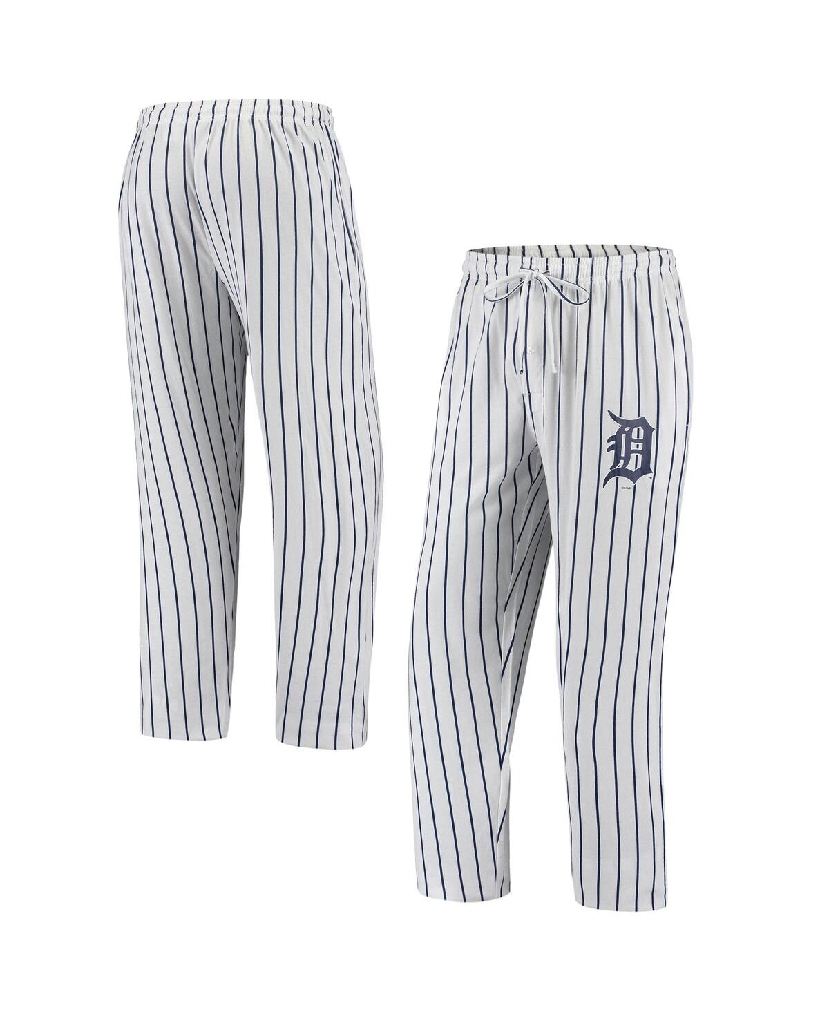 Men's Concepts SportDetroit Tigers Vigor Pinstripe Pants - White