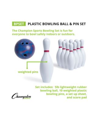 Champion Sports Bowling Ball and Pin Set, 13 Piece