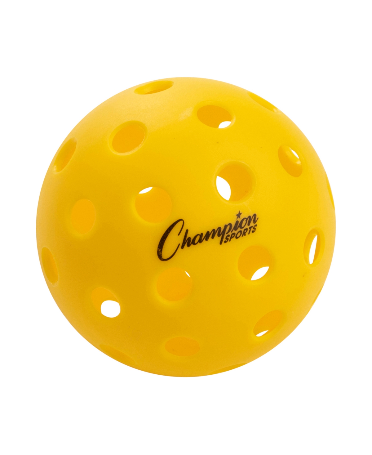 Shop Champion Sports Recreational Outdoor Pickle Ball Set, Pack Of 6 In Yellow