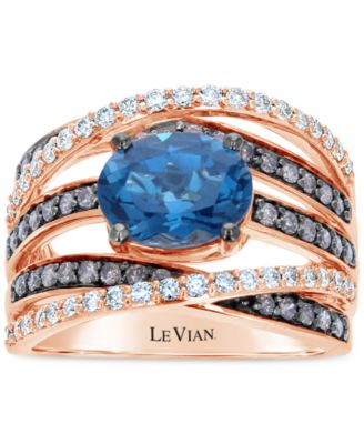 Le Vian Chocolatier Deep Sea Blue Topaz 2 Ct T W Diamond 3 4 Ct   22322921 Fpx.tif