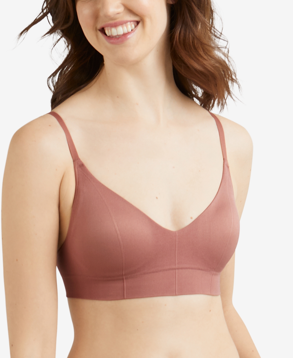 M Rib Seamless Bralette DM2303 - Iced Mocha