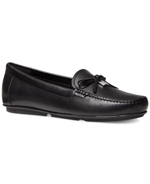 Женские туфли MICHAEL Michael Kors Juliette Slip-On Moccasin, цвет: Чёрный кожаный