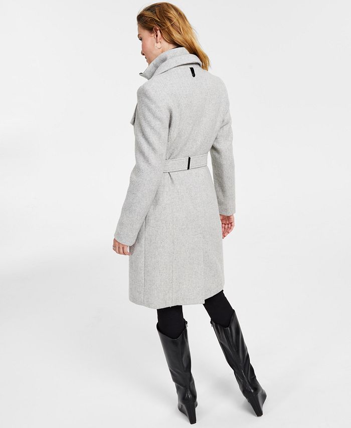 Calvin Klein Women's Belted Wrap Coat, Created for Macy's Macy's