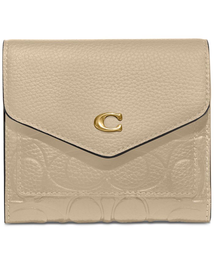 COACH Embossed Signature Leather Wyn Small Wallet & Reviews - Handbags &  Accessories - Macy's