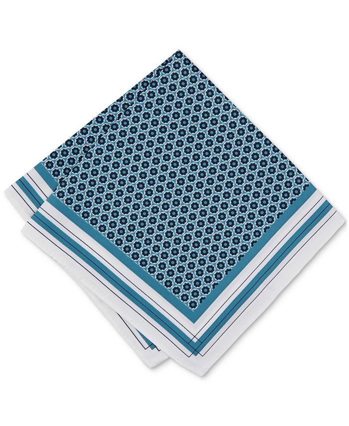 Alfani Men's Fiora Geometric-Print Pocket Square, Created for Macy's ...