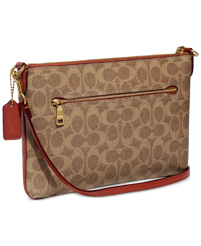 COACH Signature Coated Canvas Polly Crossbody Macy's