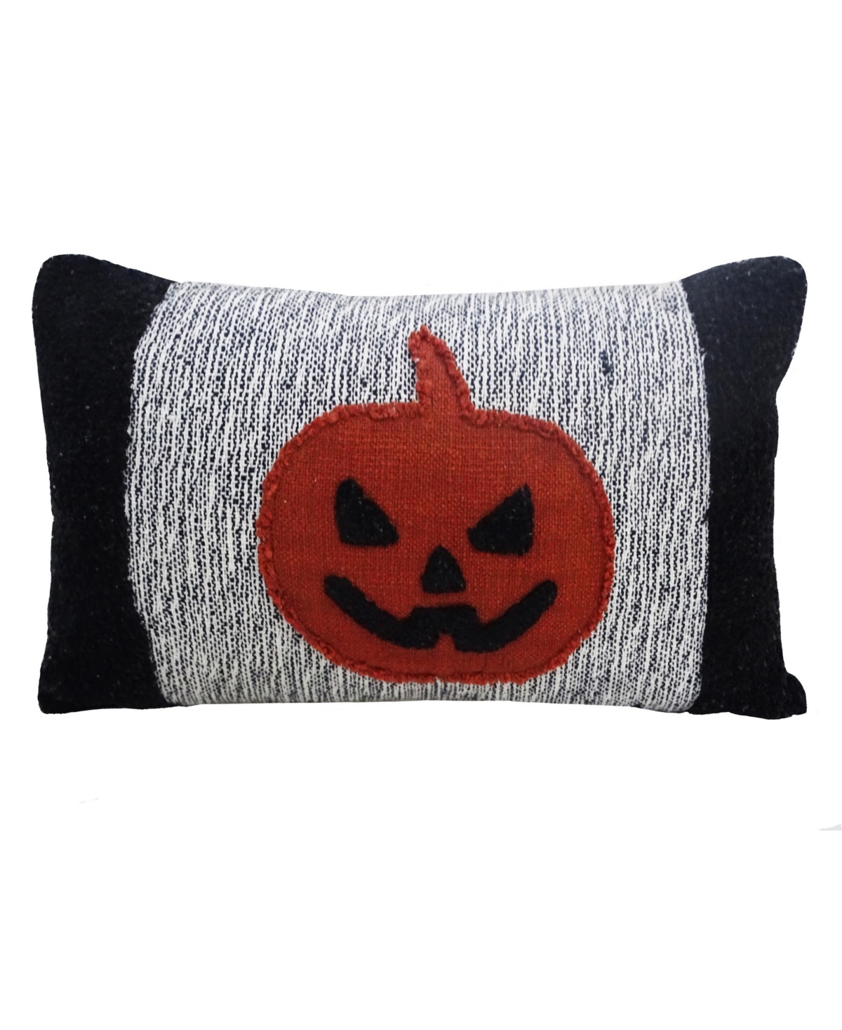 Vibhsa Pumpkin Halloween Decorative Pillow, - Ivory, Rust