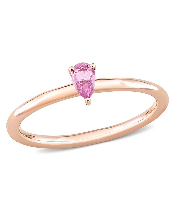 Macy's pink hotsell sapphire ring