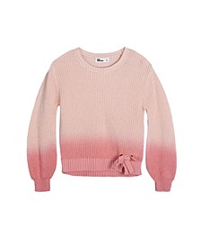 Toddler Girls Ombre Bow Sweater