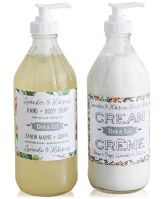 Dot & Lil - Lavender & Hibiscus Hand + Body Cream, 16 oz.