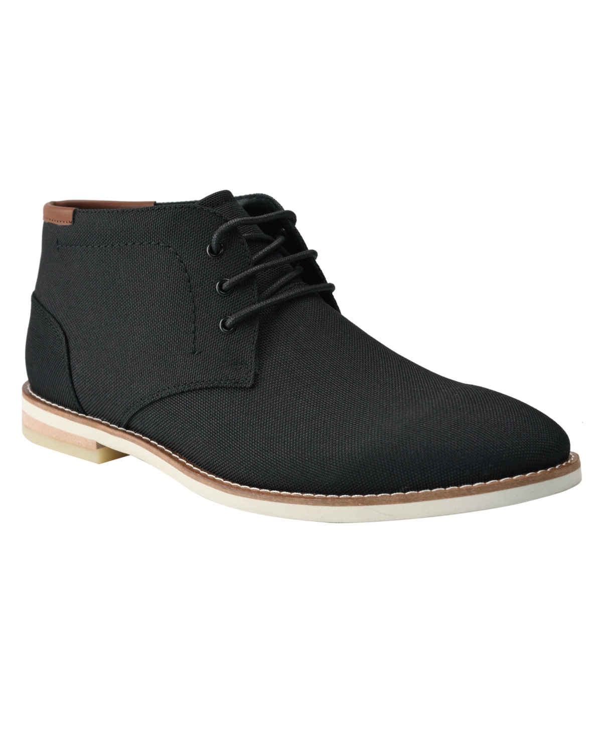 Calvin Klein Men's Alory Casual Round Toe Lace Up Boots In Black