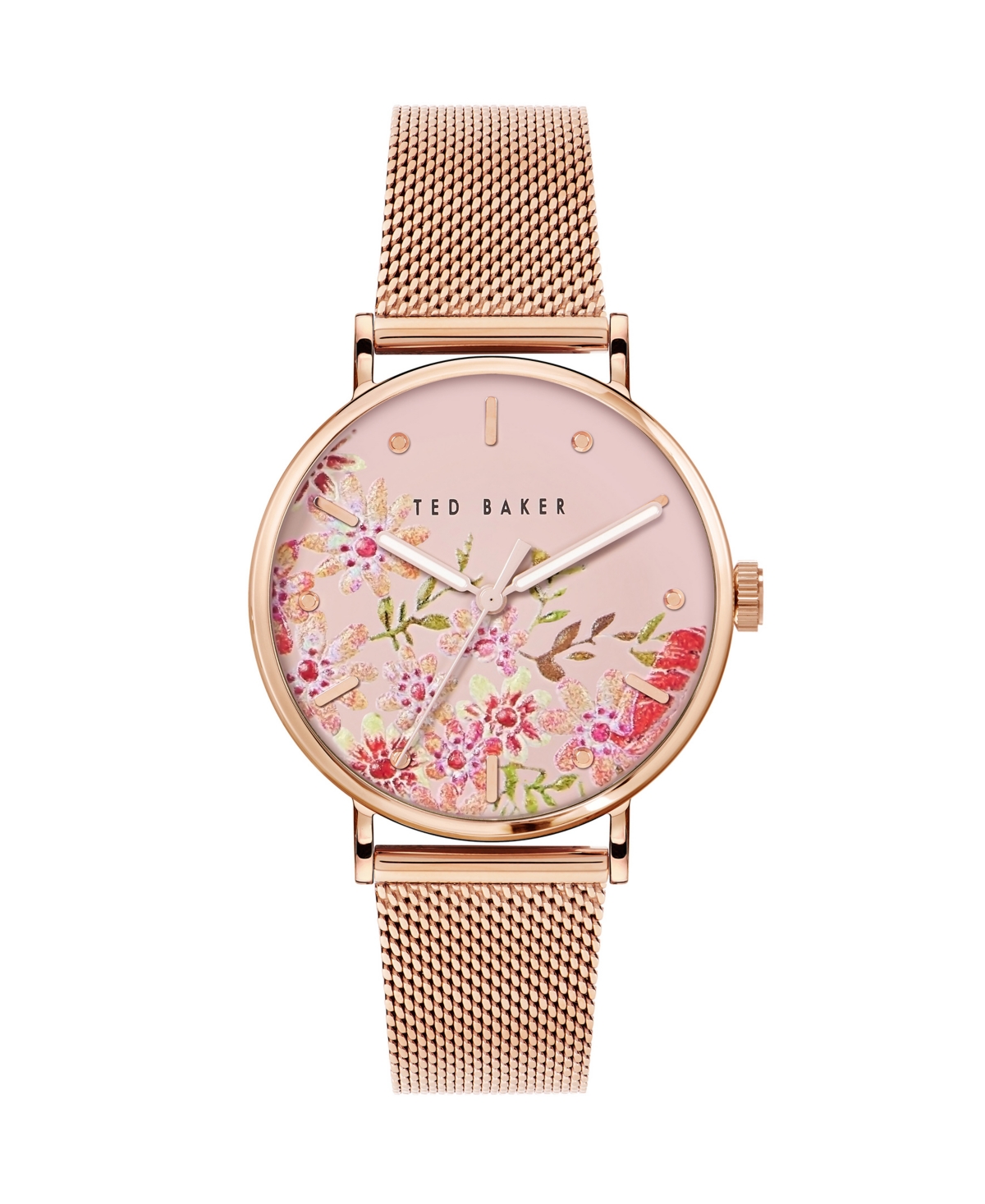 Women's Phylipa Retro Rose Gold-Tone Stainless Steel Mesh Watch 37mm - Rose Gold-Tone