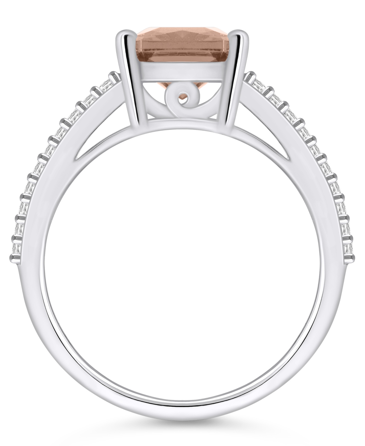 Macy'sand Diamond Accent Ring in 14K White Gold - Morganite