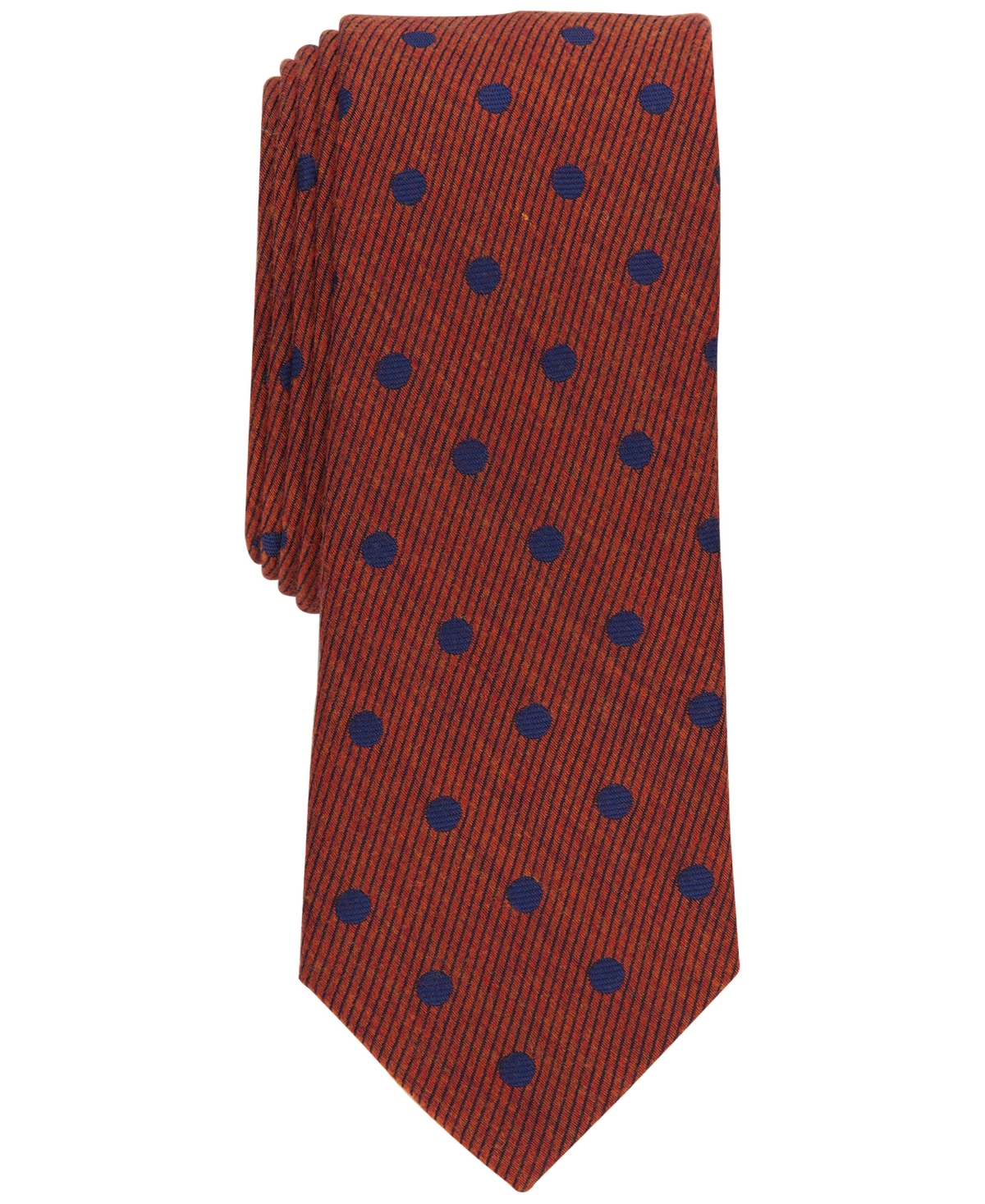 Bar Iii Men's Blyth Dot-print Tie, Created For Macy's In Cognac