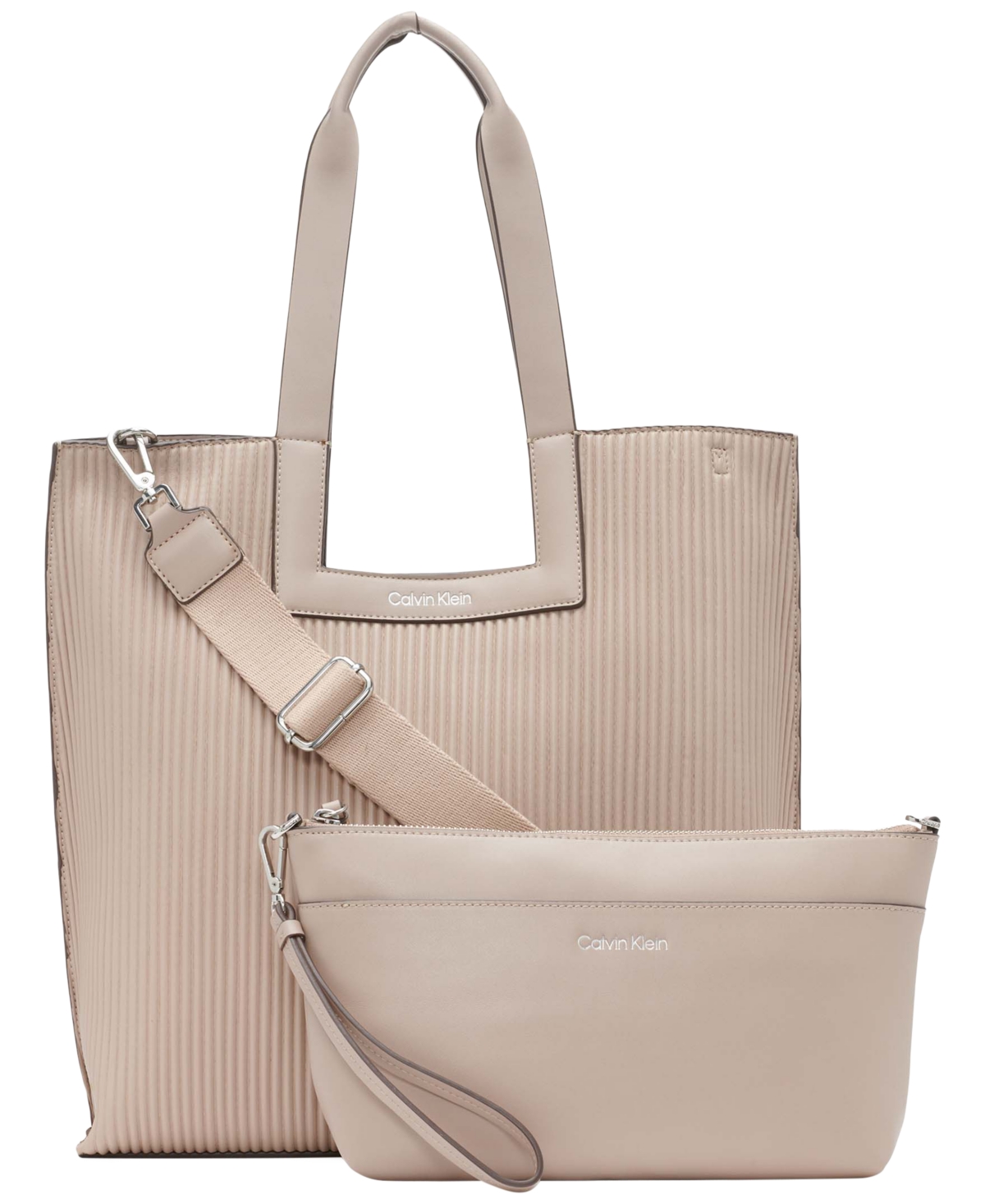 Calvin Klein Saffiano Leather Tote, $198, Macy's