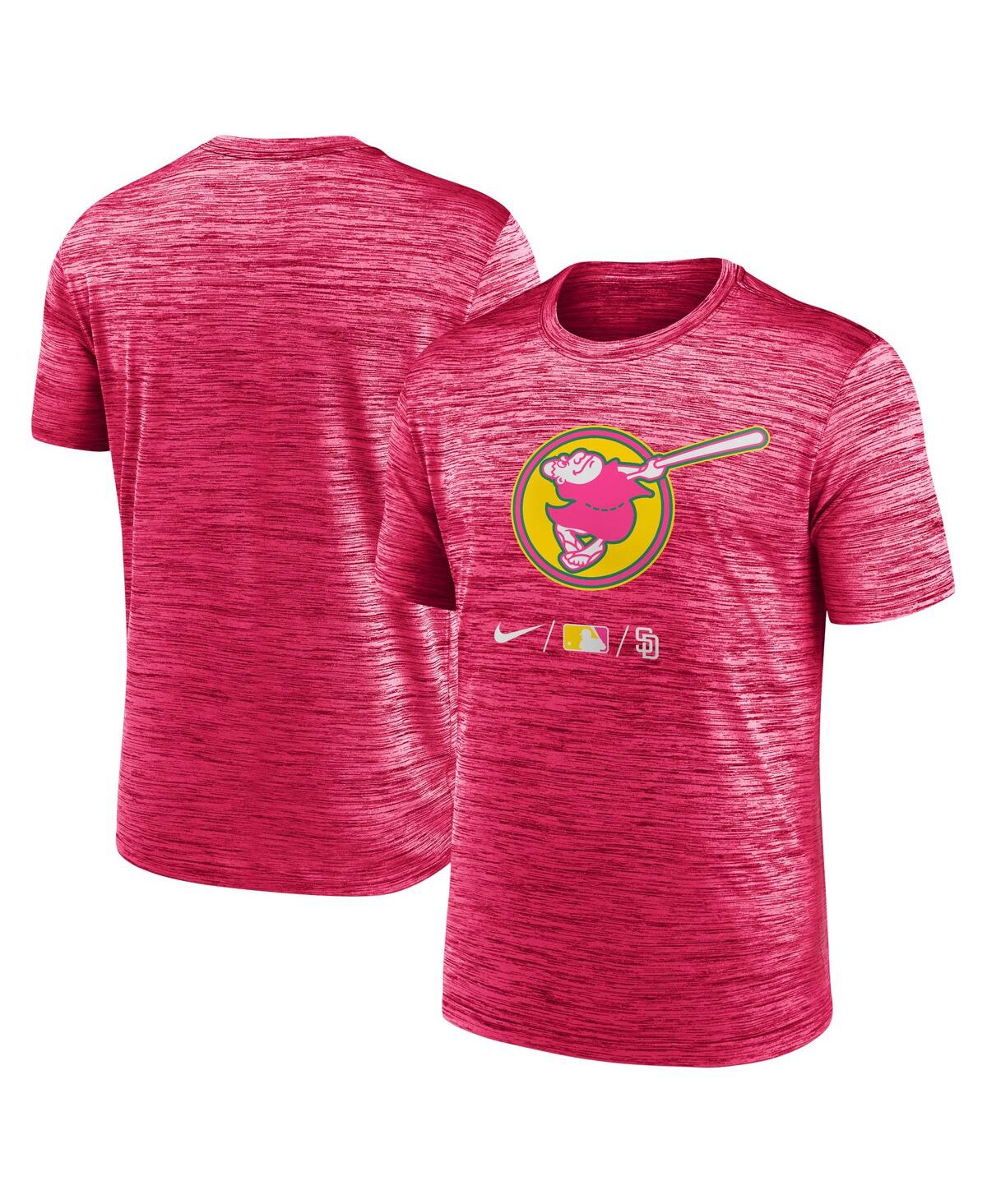 NIKE MEN'S NIKE PINK SAN DIEGO PADRES CITY CONNECT VELOCITY PERFORMANCE T-SHIRT