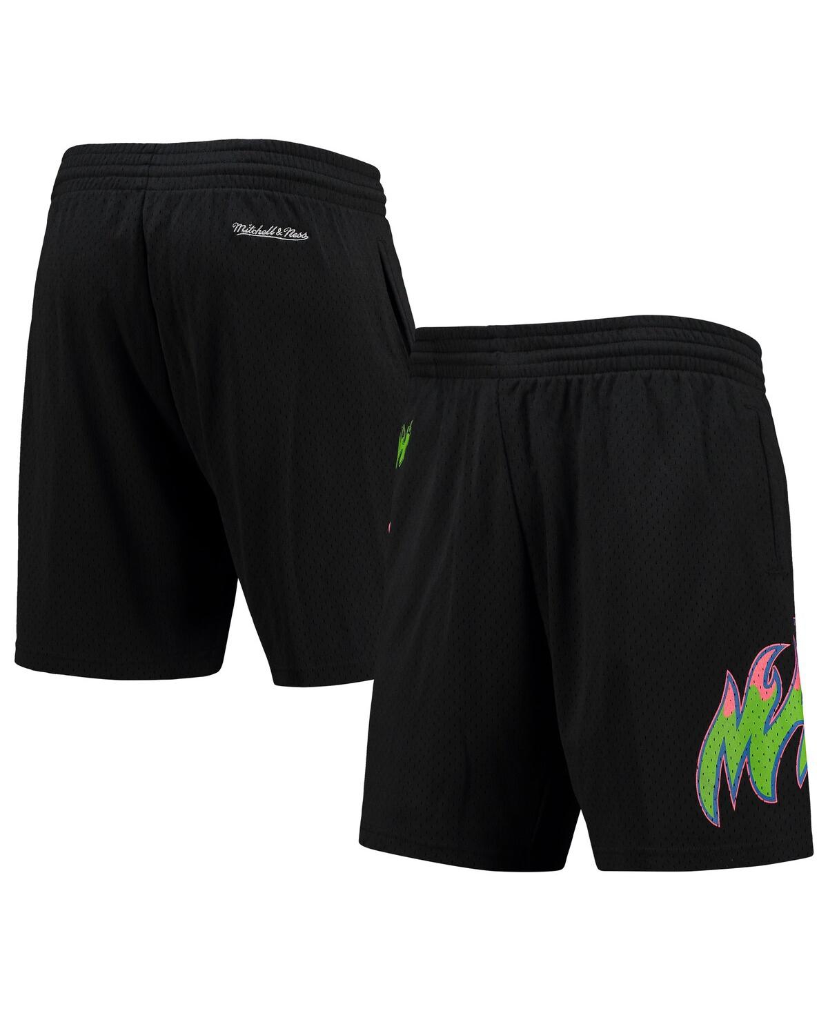 Mitchell & Ness Men's  Black Philadelphia 76ers Hardwood Classics Color Bomb Energy Shorts In Black