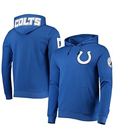 Men's Royal Indianapolis Colts Logo Pullover Hoodie