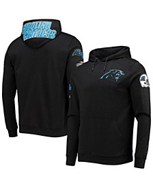 Men's Black Carolina Panthers Logo Pullover Hoodie
