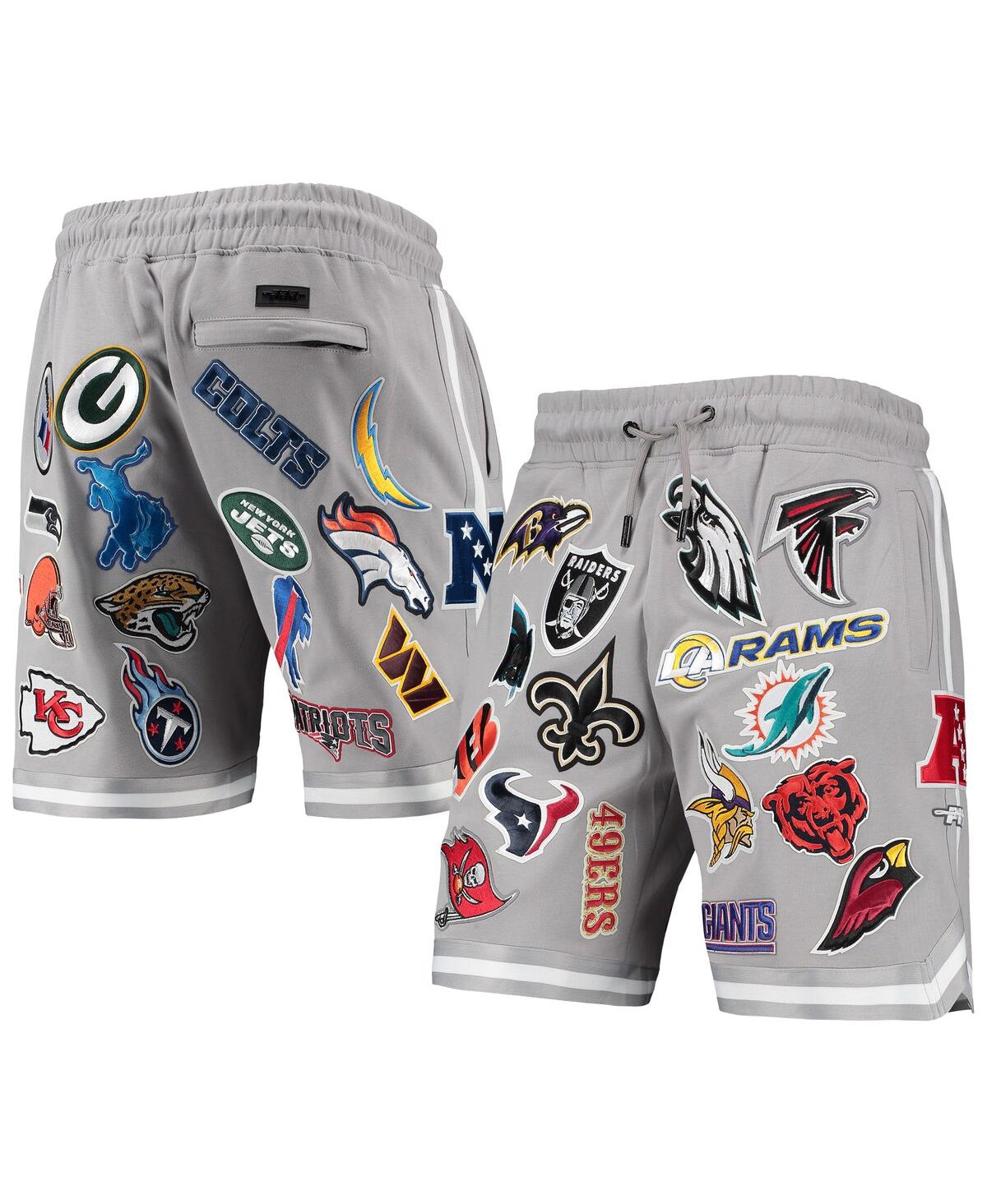 Pro Standard Gray Nfl Pro League Allover Shorts In Gray