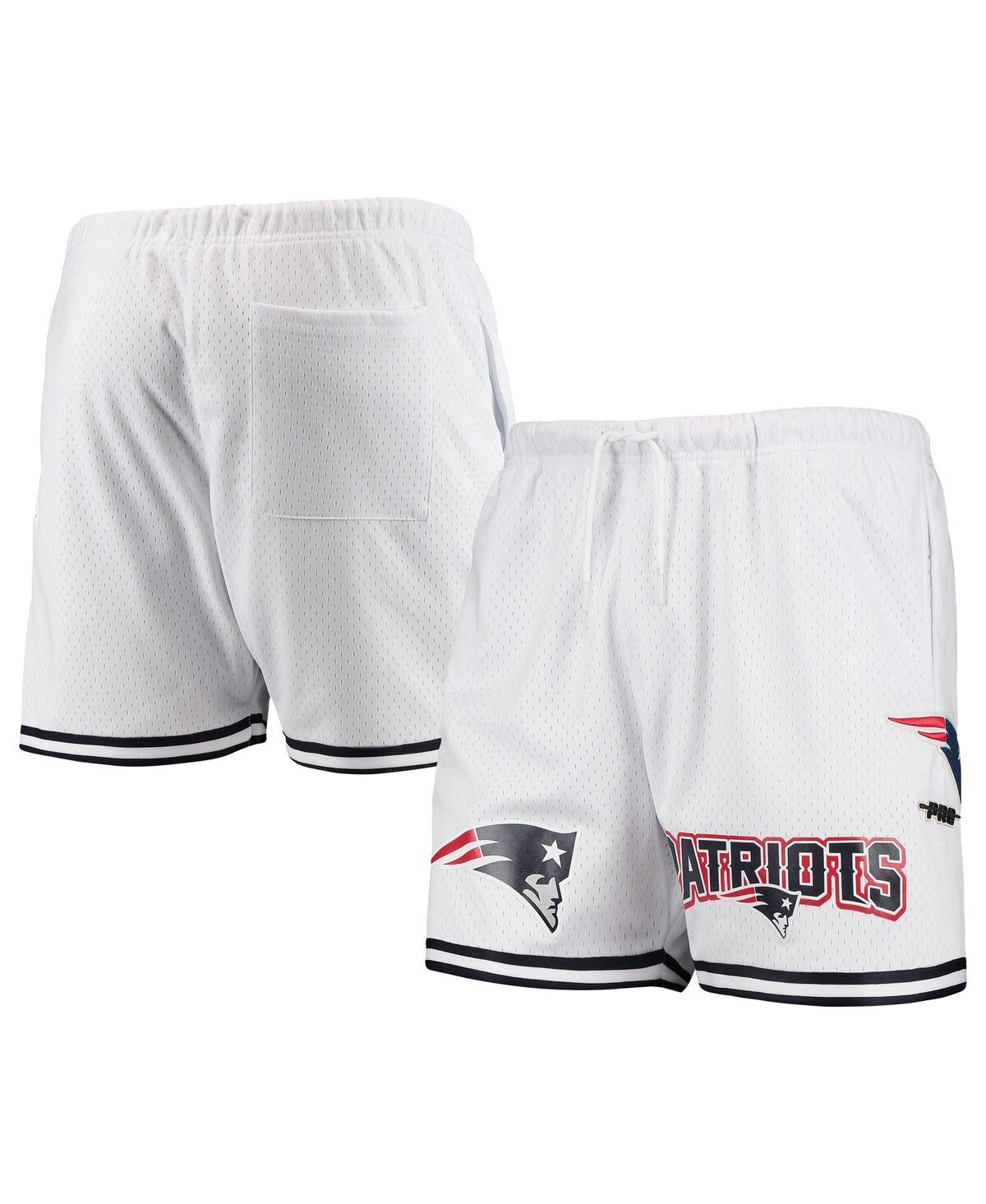 Shop Pro Standard Men's  White New England Patriots Mesh Shorts