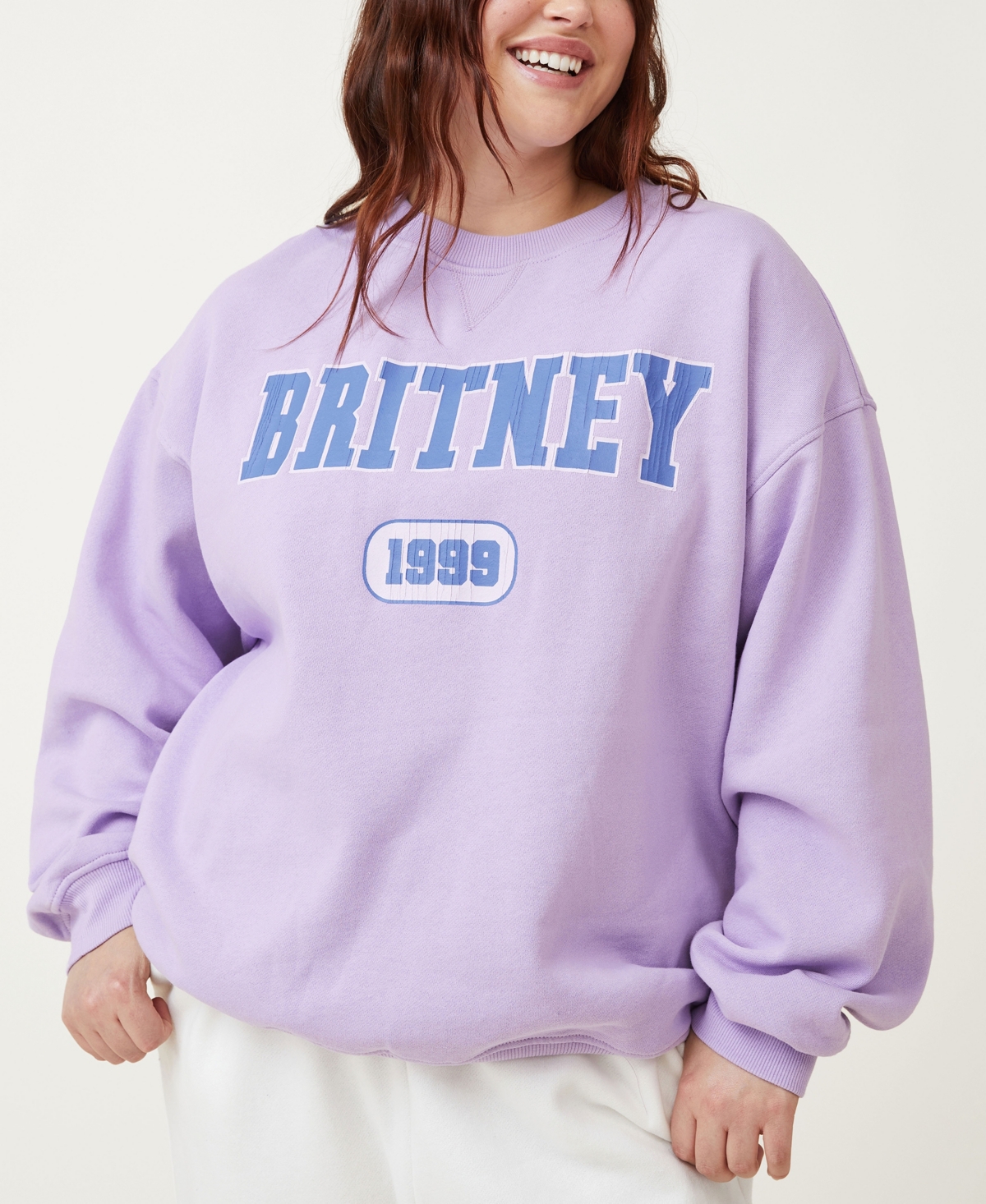 Cotton On Trendy Plus Size Britney Spears Crew Sweatshirt