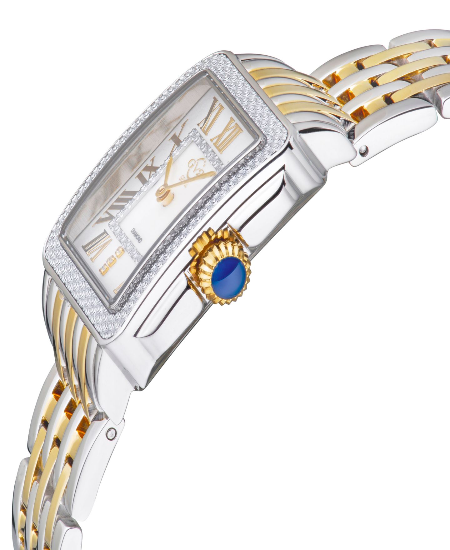 Женские часы Gevril Padova Swiss Quartz Two-Tone Stainless Steel Bracelet Watch 30mm — фото 2