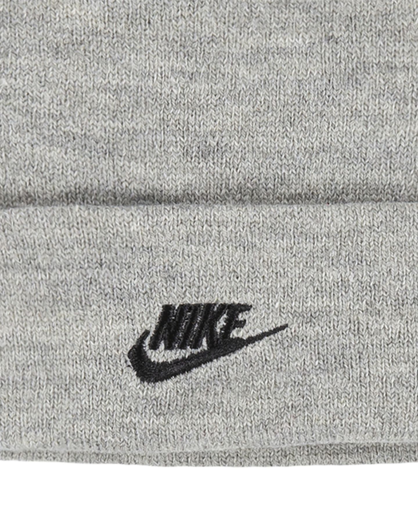 Детский набор Nike Nan Futura 2T-4T: шапка-бини и варежки, 2 предмета, цвет: Тёмный серый меланжевый — фото 4