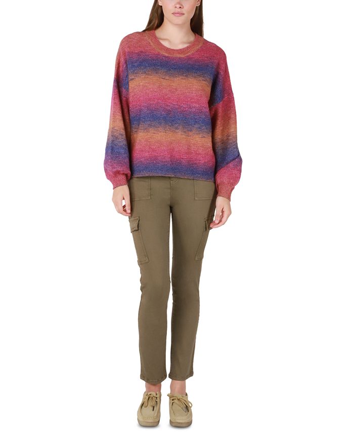 Rainbow sweater black top