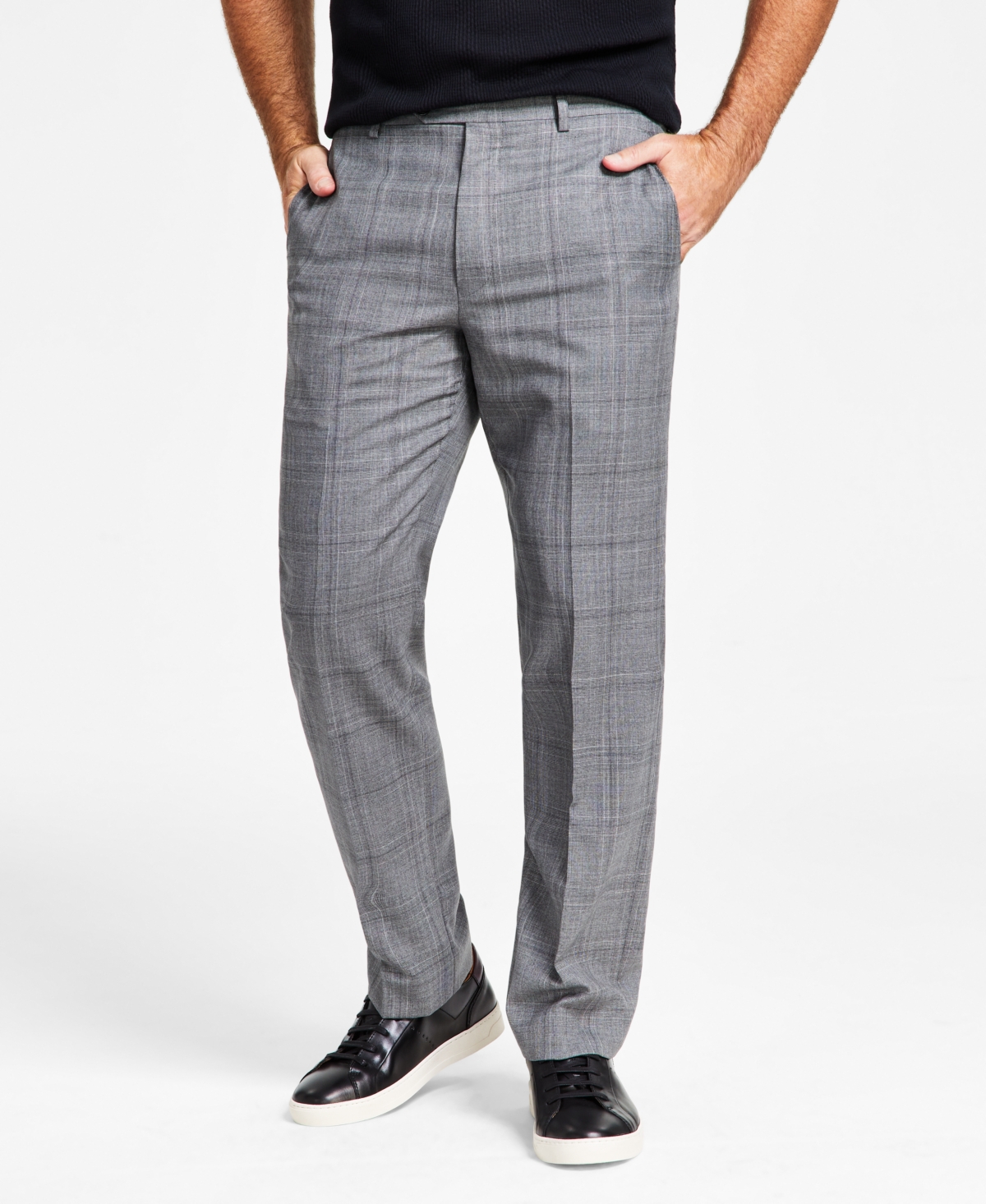 Ralph Lauren Men's Ultraflex Classic-fit Wool Suit Pants In Light