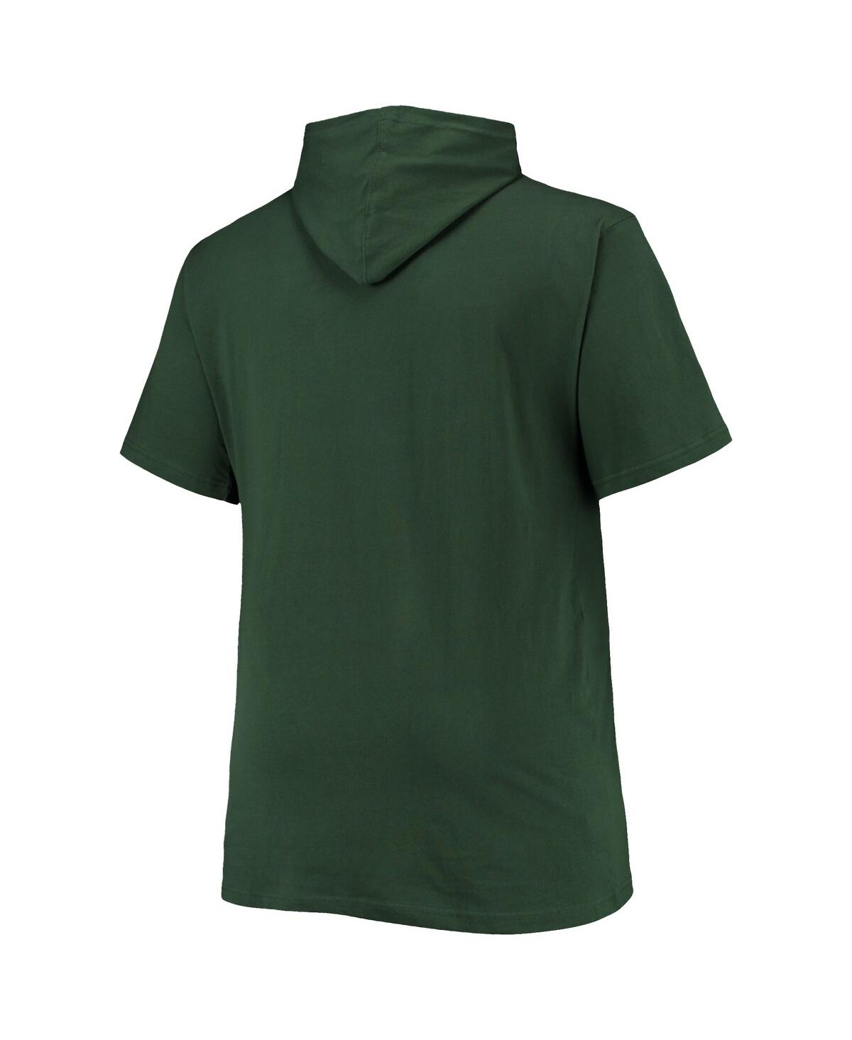 Men'sMichigan State Spartans Big and Tall Team Hoodie T-shirt - Green