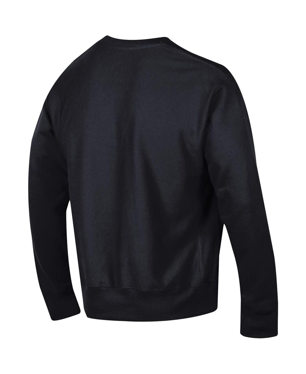 Shop Champion Men's  Black Ohio State Buckeyes Arch Reverse Weave Pullover Sweatshirt
