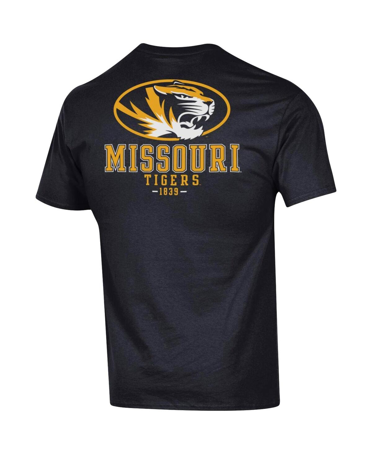 Men's ChampionMissouri Tigers Stack 2-Hit T-shirt - Black
